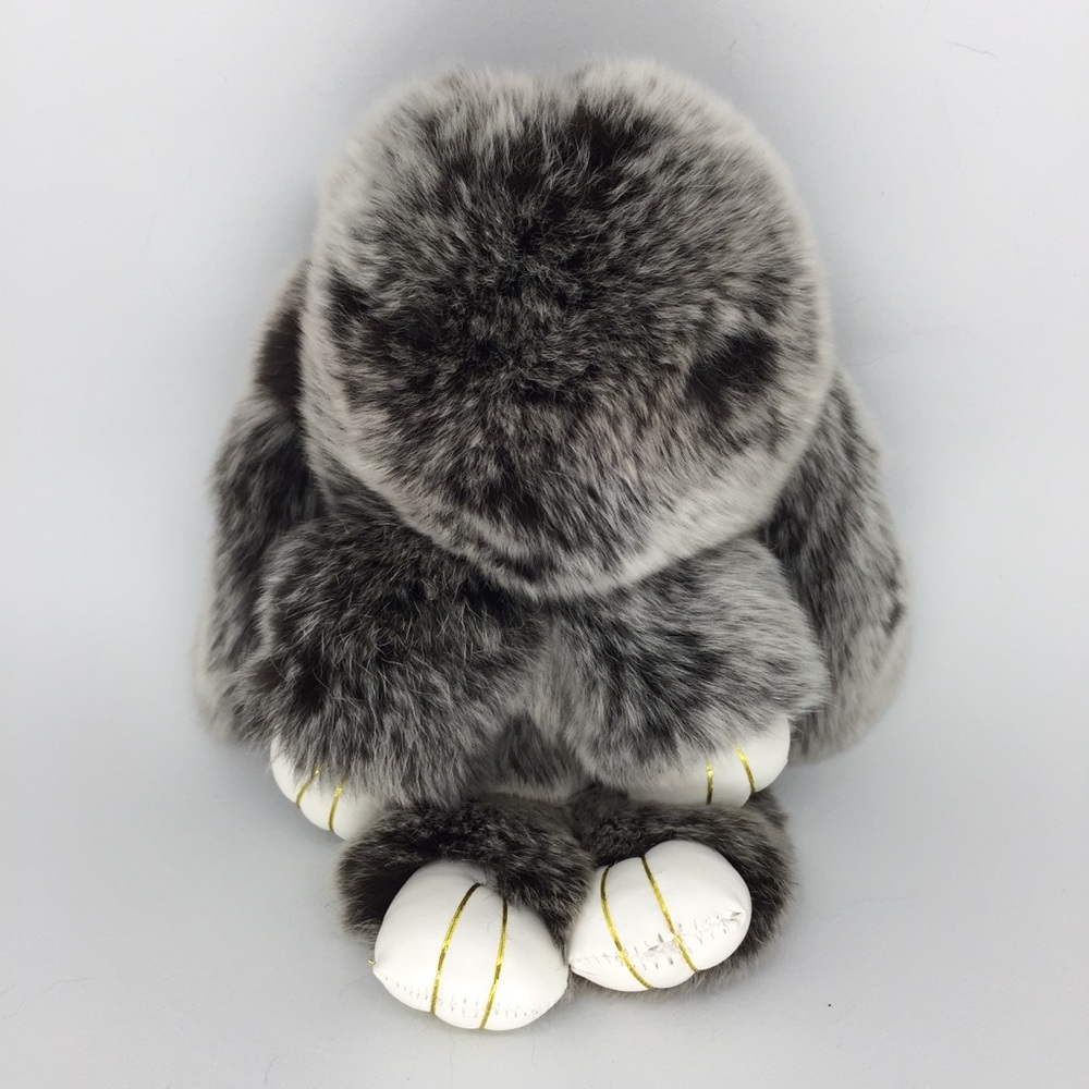 Super furry bunny bag charm